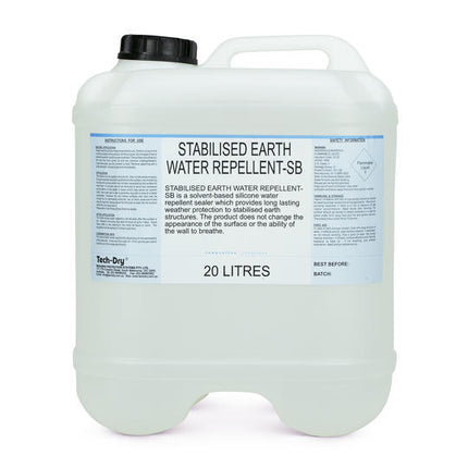 Tech-Dry Stabilised Earth Water Repellent SB 20L